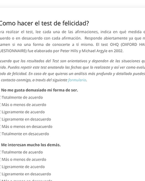 Eres feliz?